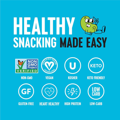 The Only Bean - Crunchy Roasted Edamame Beans (Sea Salt) - Keto Snack, High Protein, Healthy Snacks, Low Carb, Gluten-Free & Vegan (0.9oz) (10 Pack)