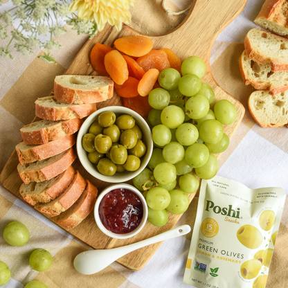 Pitted Green Olives With Lemon & Rosemary - 10 Snack Packs (1.1 OZ/Pouch)