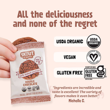 Skout Organic Double Chocolate Soft Baked Cookies